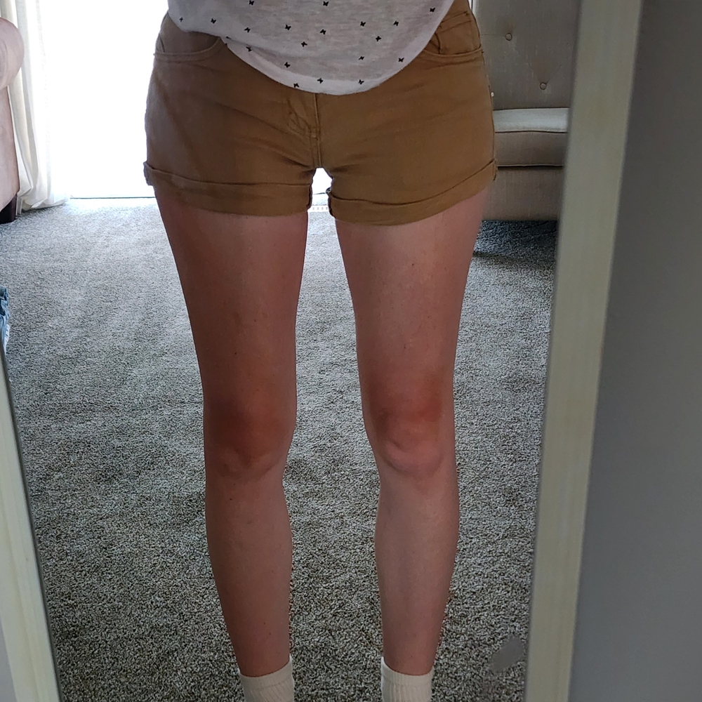 Tan Jean Shorts for Women